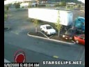 TRUCK CRASHES IN TO 4 PARKED CARS,CRASH TRUCK